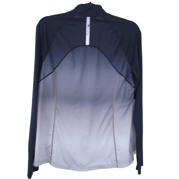 Ideology Pullover Athletic Jacket Large Women Black Gradient, Long Sleeve - Picture 2 of 3